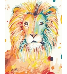 Le lion – peinture par numéros Tikva tsadik 