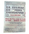 LA FEUILLE DE MIEL PARISIENNE 5785 - 2024-2025